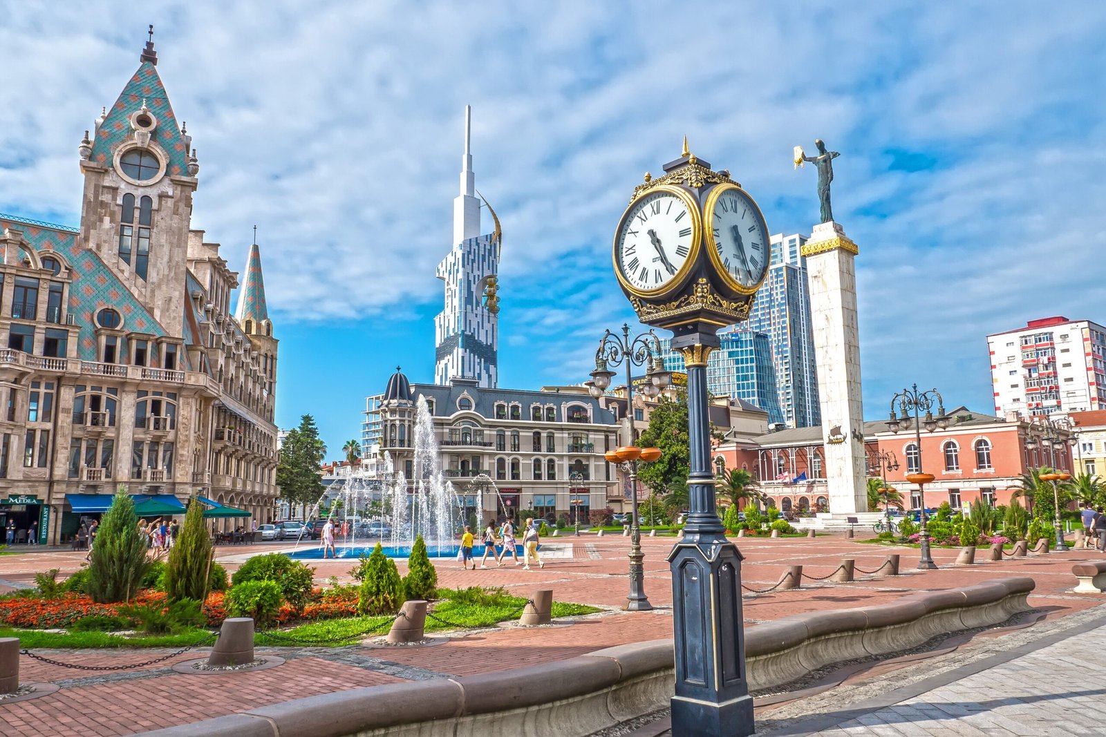 Cityscape,With,Beautiful,Architecture.,Europe,Square,In,Batumi